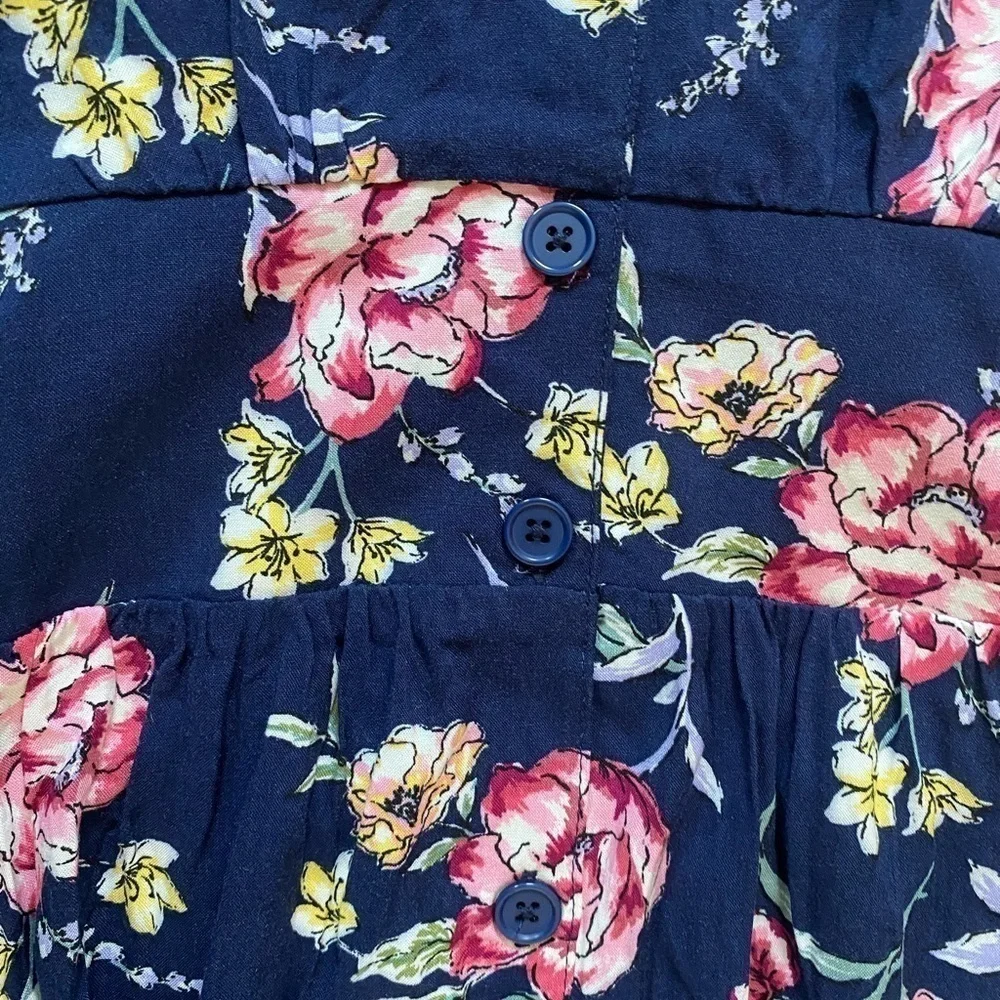 Band of Gypsies Navy Flower Dress - Picture 4 of 7